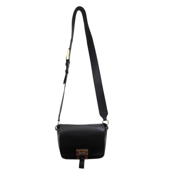 SOPHIE HULME Black Smooth Matte Leather Crossbody Bag - Picture 3 of 16